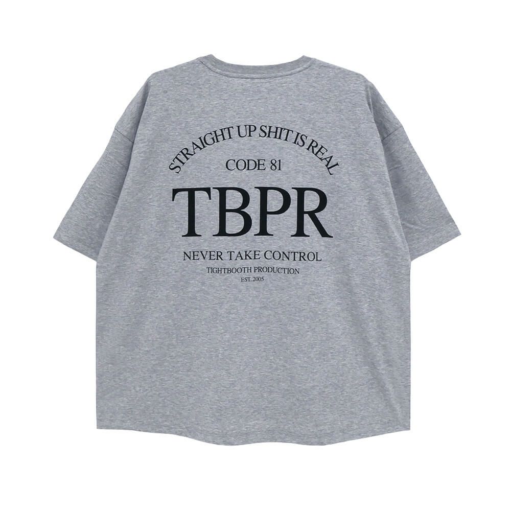  TIGHTBOOTH（TBPR）T-SHIRT タイトブース Tシャツ STRAIGHT UP QUICK DRYING GREY スケートボード スケボー 