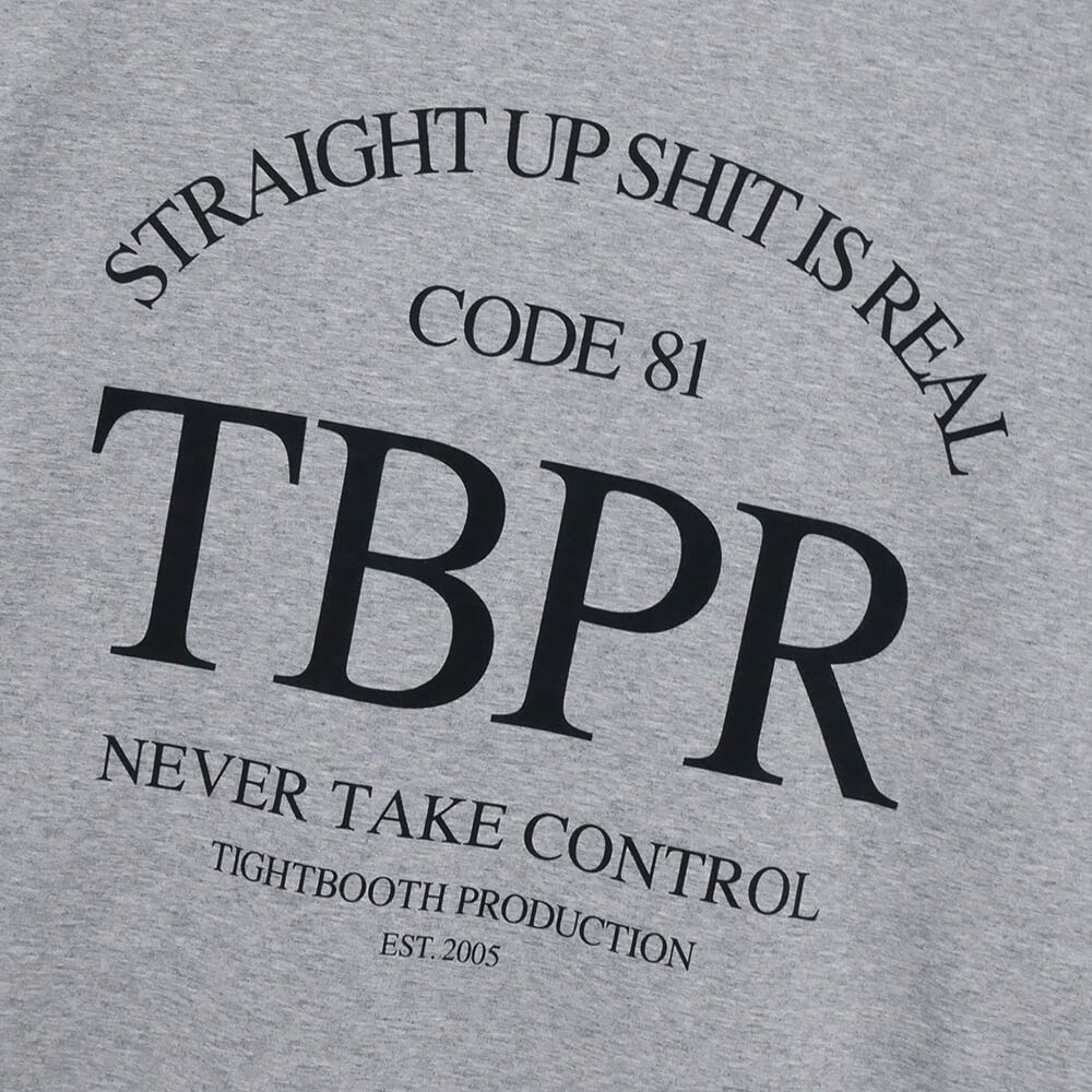  TIGHTBOOTH（TBPR）T-SHIRT タイトブース Tシャツ STRAIGHT UP QUICK DRYING GREY スケートボード スケボー 4