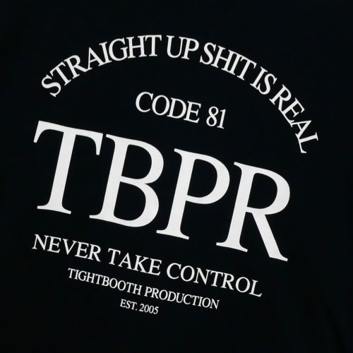 TIGHTBOOTH（TBPR）T-SHIRT タイトブース Tシャツ STRAIGHT UP QUICK DRYING BLACK スケートボード スケボー 4