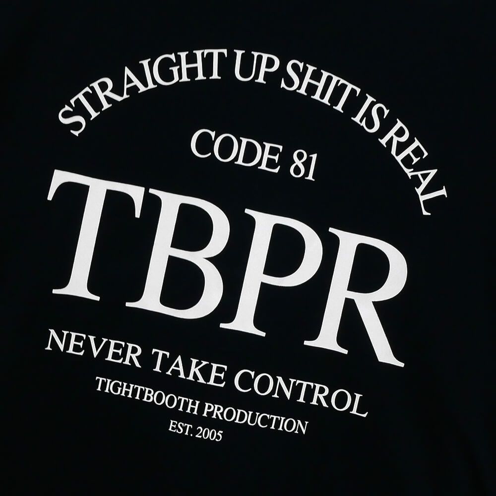 TIGHTBOOTH（TBPR）T-SHIRT タイトブース Tシャツ STRAIGHT UP QUICK DRYING BLACK スケートボード スケボー 4