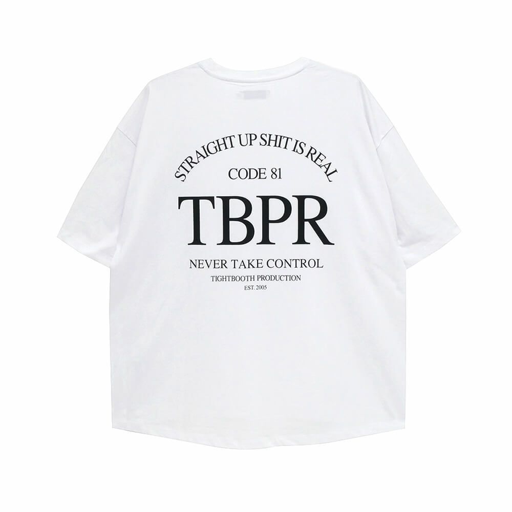  TIGHTBOOTH（TBPR）T-SHIRT タイトブース Tシャツ STRAIGHT UP QUICK DRYING WHITE スケートボード スケボー 