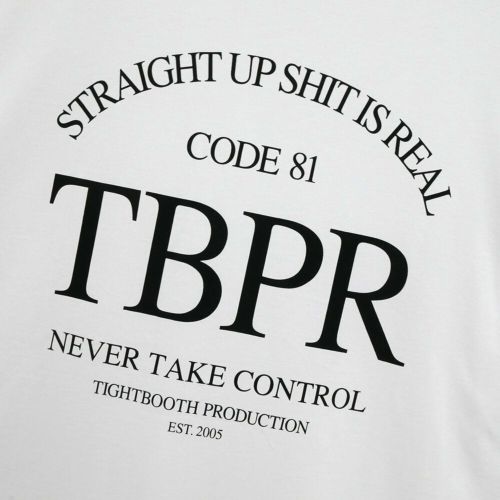  TIGHTBOOTH（TBPR）T-SHIRT タイトブース Tシャツ STRAIGHT UP QUICK DRYING WHITE スケートボード スケボー 4
