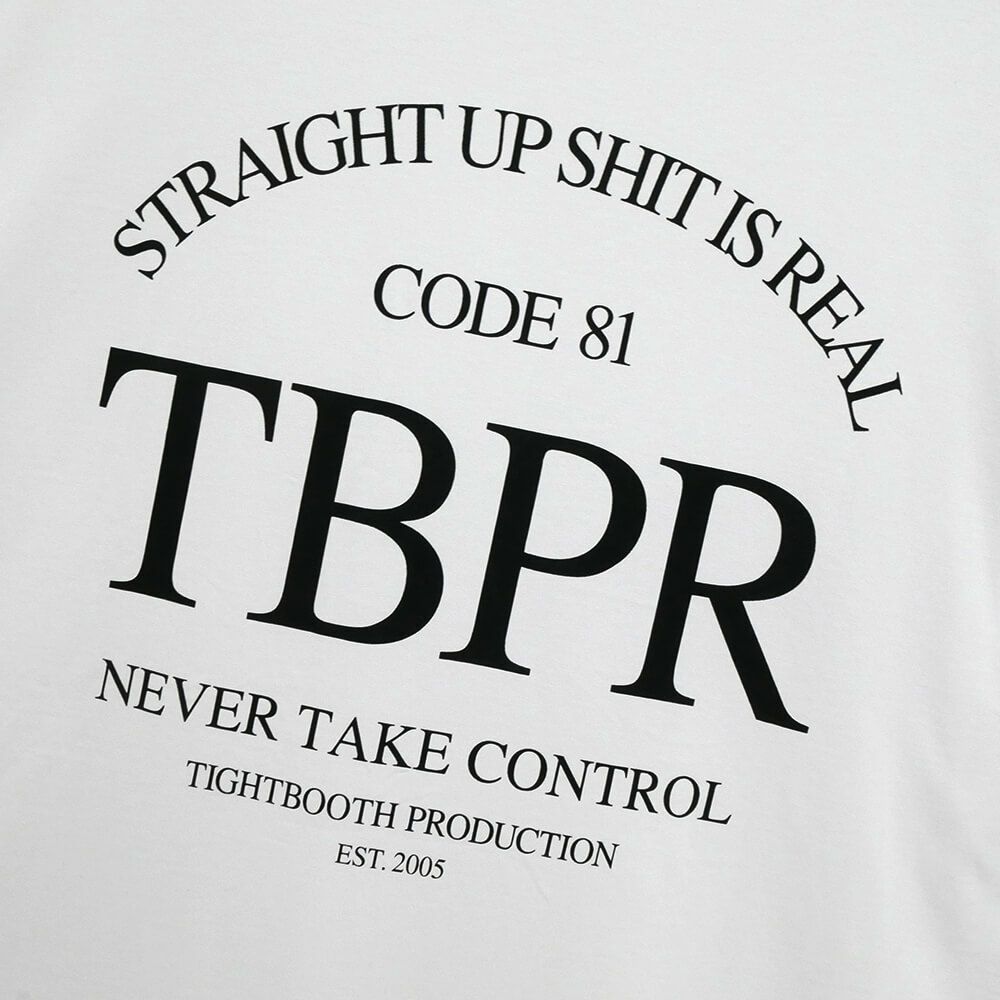  TIGHTBOOTH（TBPR）T-SHIRT タイトブース Tシャツ STRAIGHT UP QUICK DRYING WHITE スケートボード スケボー 4