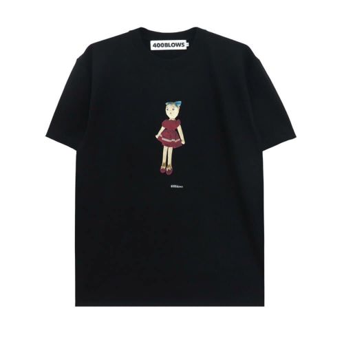 400BLOWS T-SHIRT フォーハンドレッドブロウズ Tシャツ K.B.H BLACK スケートボード スケボー 