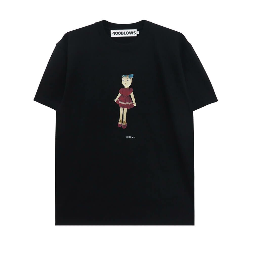 400BLOWS T-SHIRT フォーハンドレッドブロウズ Tシャツ K.B.H BLACK スケートボード スケボー 
