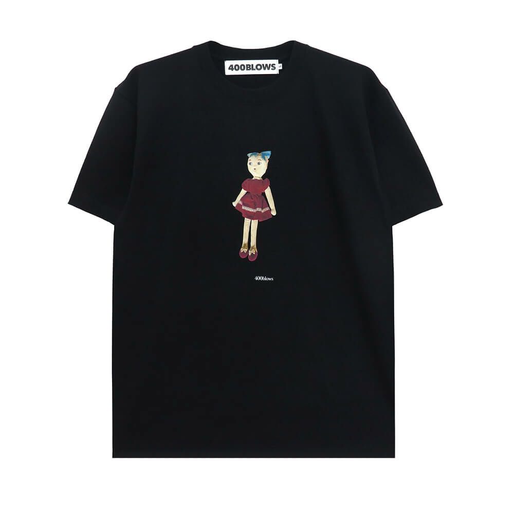 400BLOWS T-SHIRT フォーハンドレッドブロウズ Tシャツ K.B.H BLACK スケートボード スケボー 