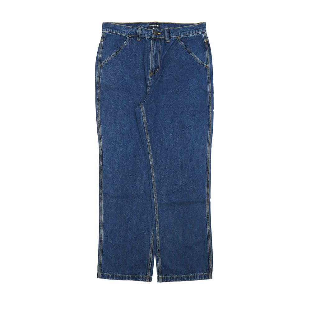 PASS~PORT JEANS パスポート パンツ ジーンズ WORKERS CLUB CLASSIC WASHED DARK INDIGO スケートボード スケボー 