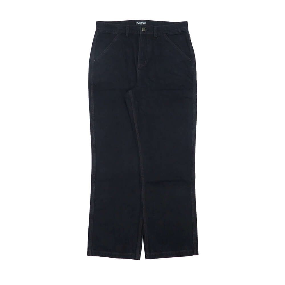 PASS~PORT JEANS パスポート パンツ ジーンズ WORKERS CLUB CLASSIC WASHED BLACK スケートボード スケボー 