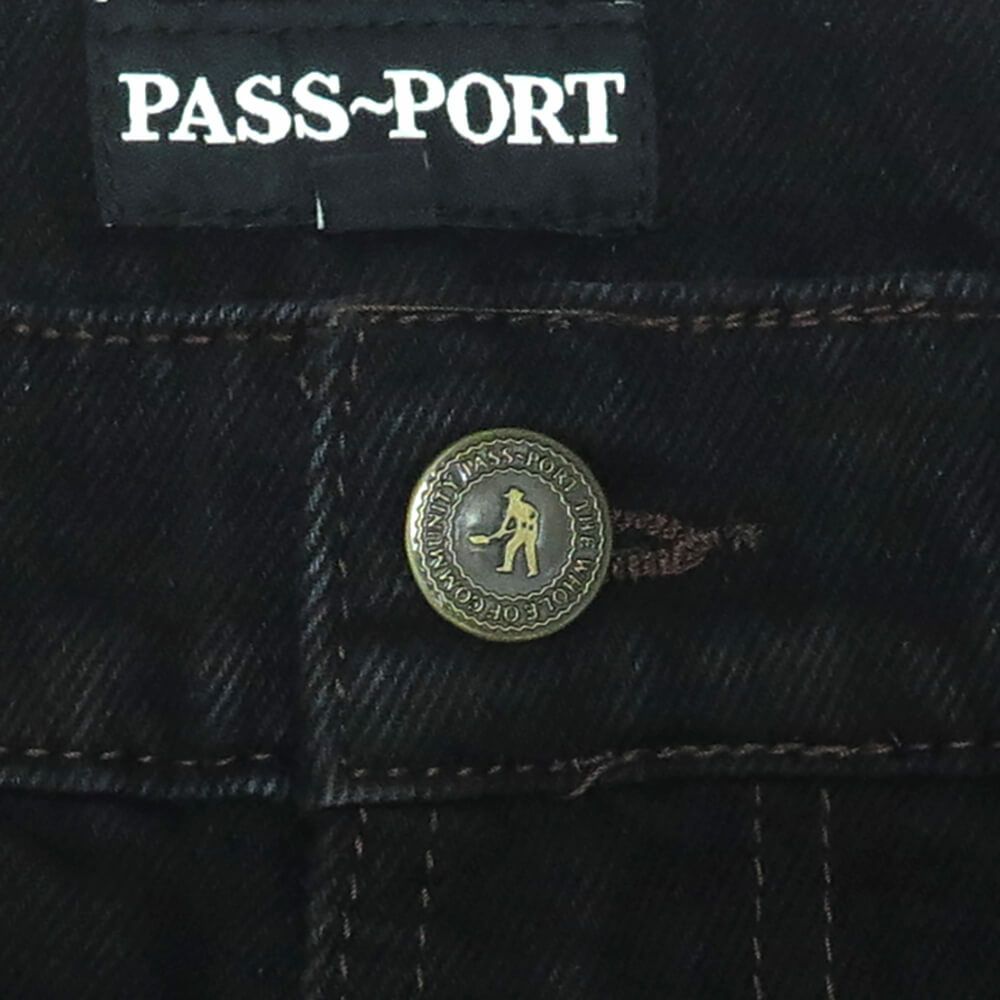 PASS~PORT JEANS パスポート パンツ ジーンズ WORKERS CLUB CLASSIC WASHED BLACK スケートボード スケボー 2