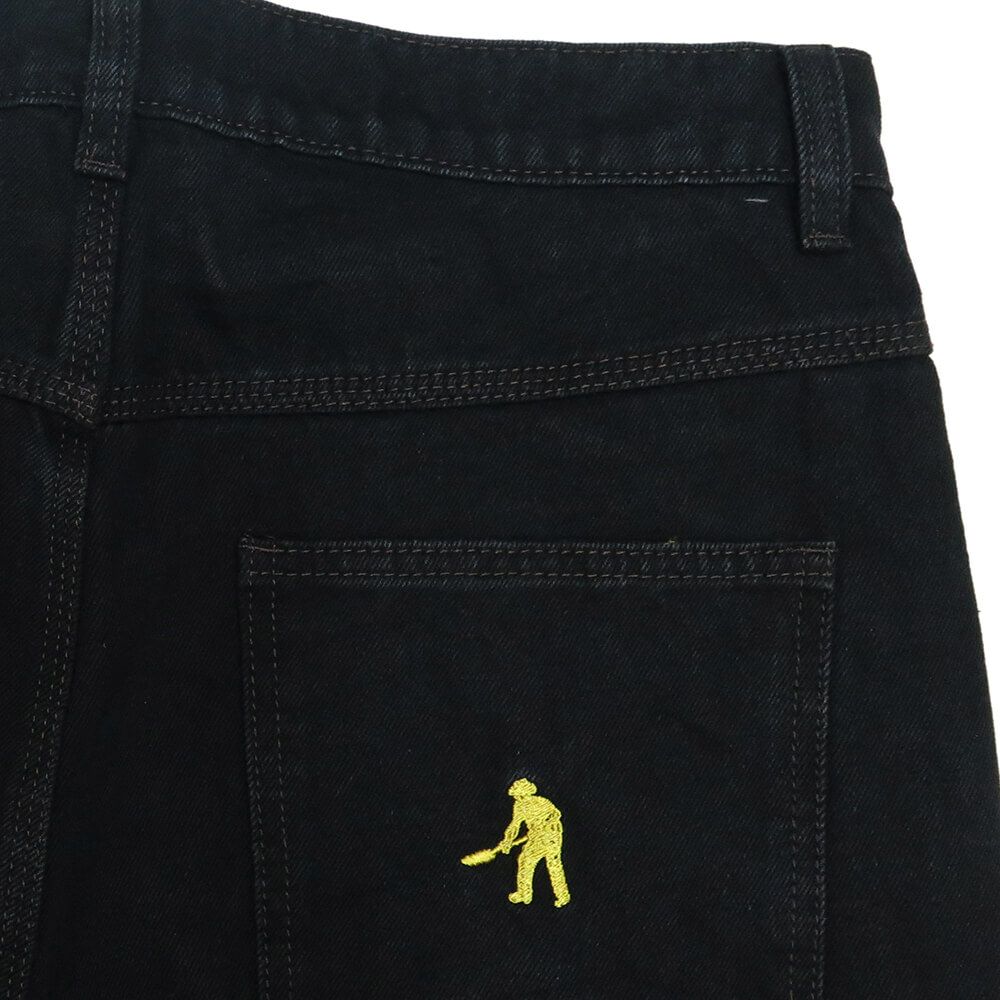 PASS~PORT JEANS パスポート パンツ ジーンズ WORKERS CLUB CLASSIC WASHED BLACK スケートボード スケボー 4