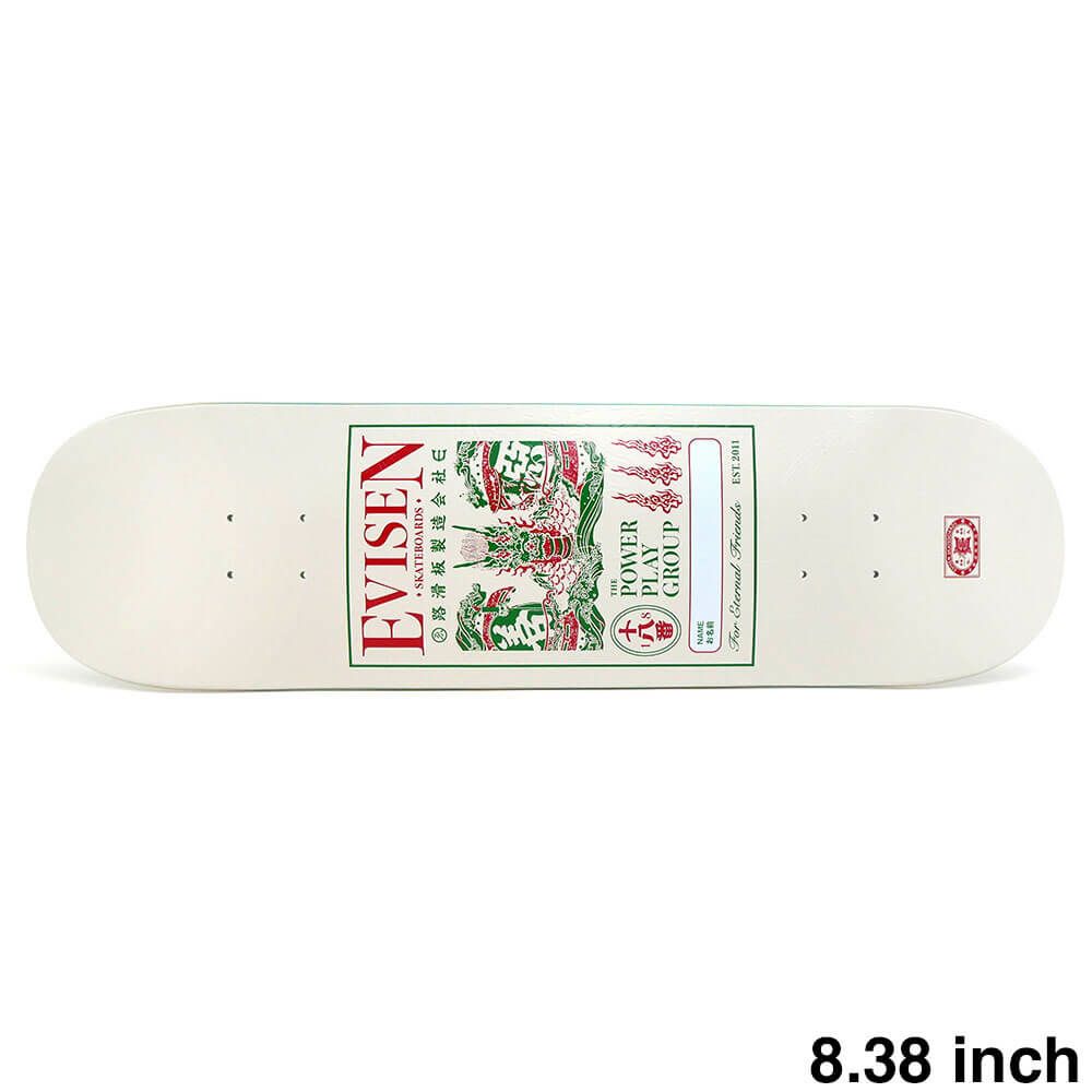 EVISEN DECK エビセン デッキ TEAM DRAGON NAME TAG 1 8.38 スケートボード スケボー 1