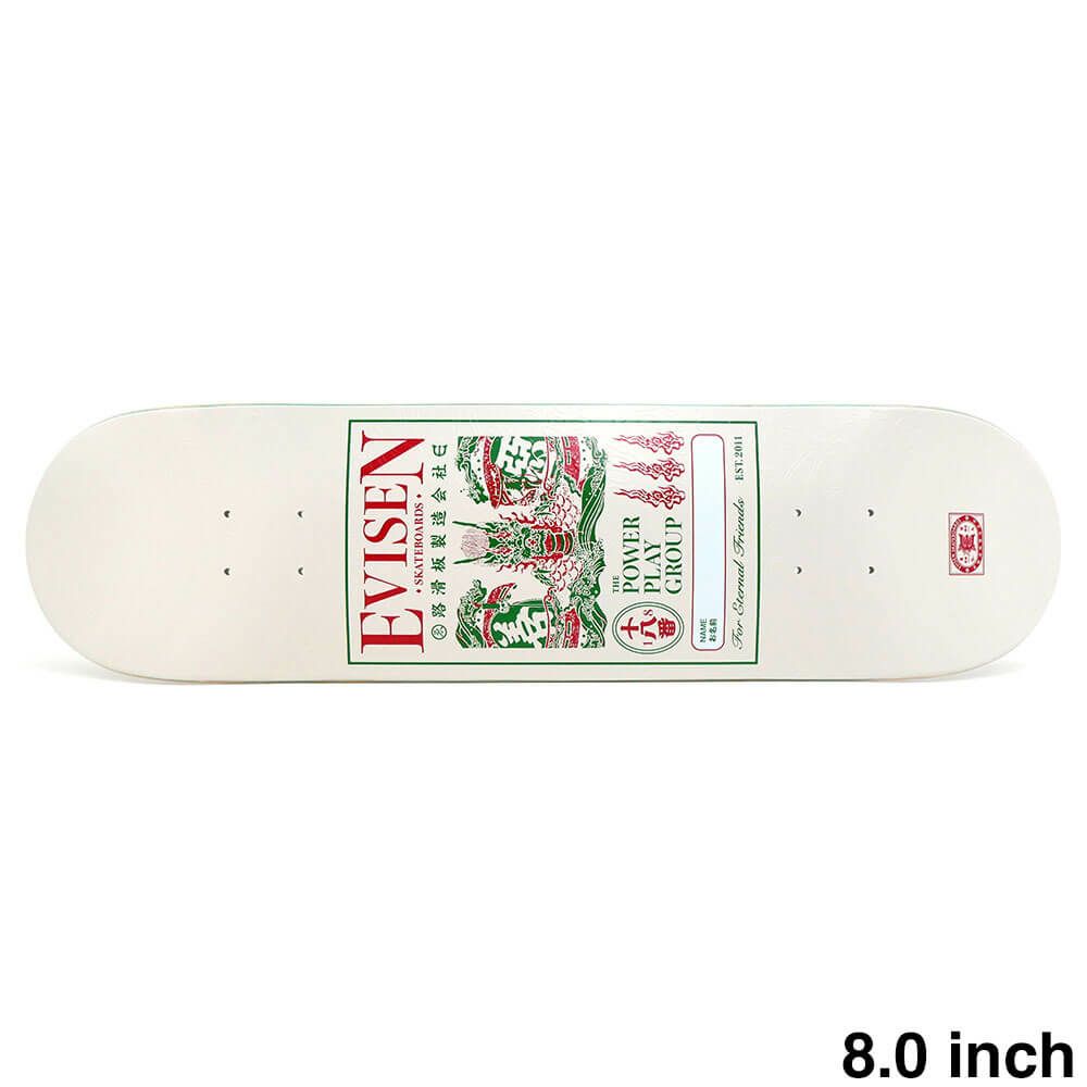 EVISEN DECK エビセン デッキ TEAM DRAGON NAME TAG 1 8.0 スケートボード スケボー 1