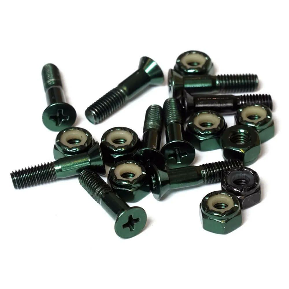 SOURCE BOLT ソース ボルト（プラス）7/8インチ PHILLIPS + HARDWARE PLATING MOSS GREEN スケートボード スケボー　2