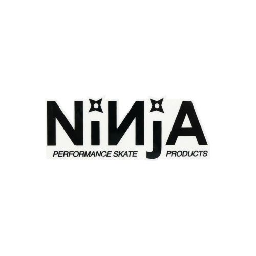 NINJA STICKER ニンジャ ステッカー LOGO DIECUT BLACK/CLEAR スケートボード スケボー