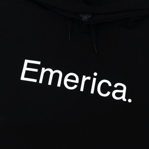 EMERICA HOOD エメリカ パーカー PURE LOGO BLACK スケートボード スケボー 1