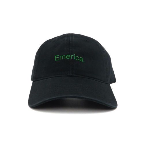 EMERICA CAP エメリカ キャップ PURE GOLD DAD BLACK/GREEN スケートボード スケボー 1