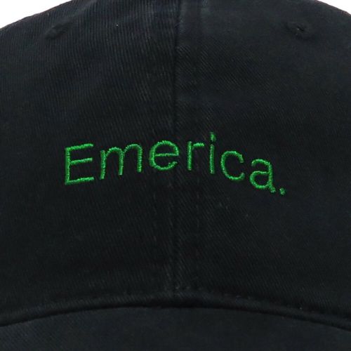 EMERICA CAP エメリカ キャップ PURE GOLD DAD BLACK/GREEN スケートボード スケボー 4