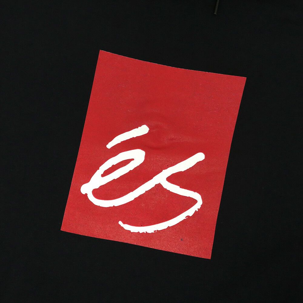 ES HOOD エス パーカー MAIN BLOCK BLACK スケートボード スケボー 1