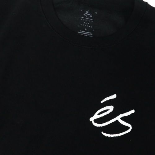 ES CREW SWEAT エス トレーナー MINI SCRIPT BLACK スケートボード スケボー 1