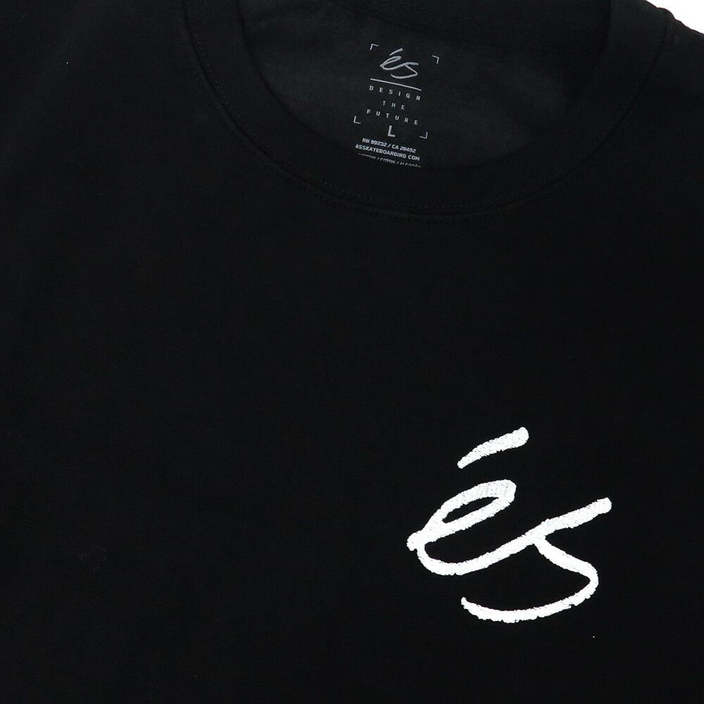 ES CREW SWEAT エス トレーナー MINI SCRIPT BLACK スケートボード スケボー 1