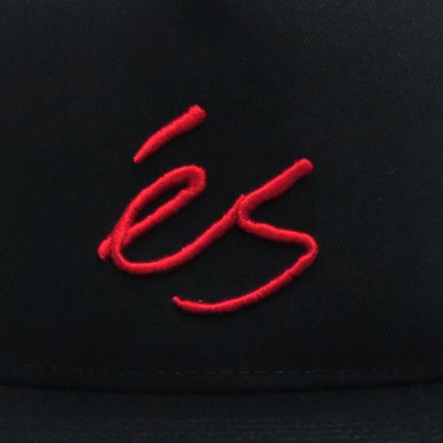 ES CAP エス キャップ SCRIPT SNAPBACK BLACK スケートボード スケボー 4