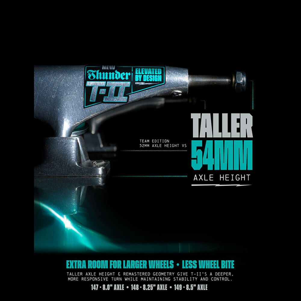 THUNDER TRUCK サンダー トラック T-II 149 HI シルバー スケートボード スケボー 8