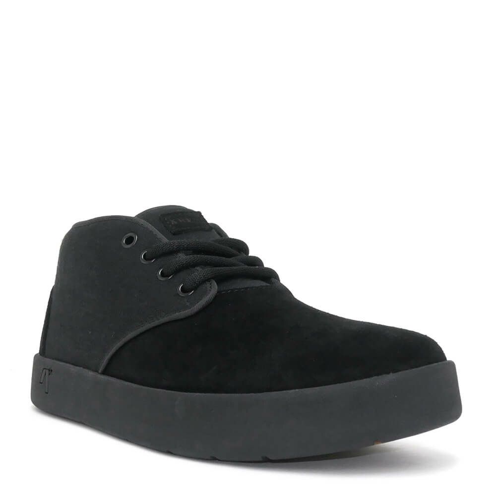 ARETH SHOES アース シューズ スニーカー I VELCRO VEGAN SUEDE BLACK