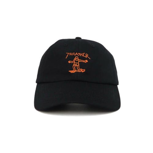THRASHER CAP スラッシャー キャップ GONZ OLD TIMER BLACK/ORANGE（US企画） スケートボード スケボー 1