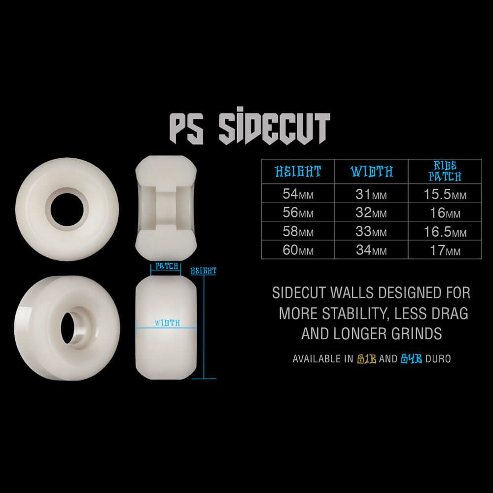 BONES WHEEL ボーンズ ウィール SPF P5（SIDECUT）84B TONY HAWK NIGHT HAWK 60mm スケートボード スケボー 2