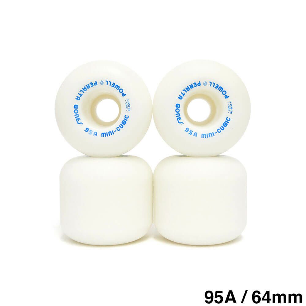 POWELL PERALTA WHEEL パウエルペラルタ ウィール MINI-CUBIC 95A（2005 RE-ISSUE）白 64mm スケートボード スケボー 1