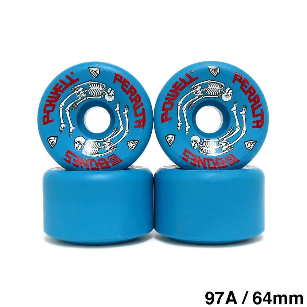 POWELL PERALTA WHEEL パウエルペラルタ ウィール G-BONES 97A 青 64mm スケートボード スケボー 1