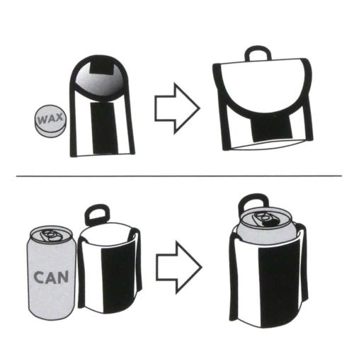 VAGA COOZIE バガ ドリンククーラー NANO COOLER WITH SKATE WAX OLIVE スケートボード スケボー 7