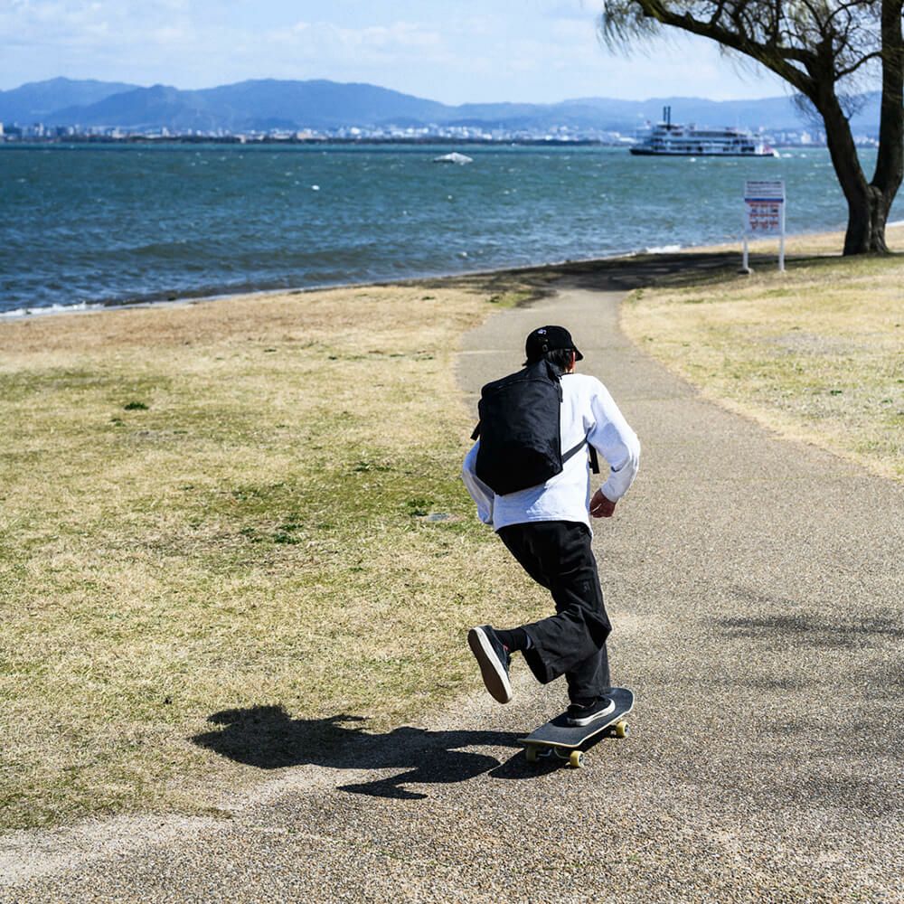 スケートボード収納可能 VAGA BACKPACK バガ バッグ バックパック リュック WEDGE 3G BLACK スケートボード スケボー　11