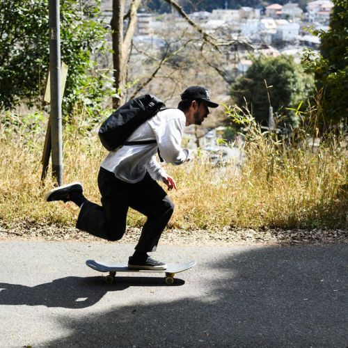 スケートボード収納可能 VAGA BACKPACK バガ バッグ バックパック リュック WEDGE 3G BLACK スケートボード スケボー　12