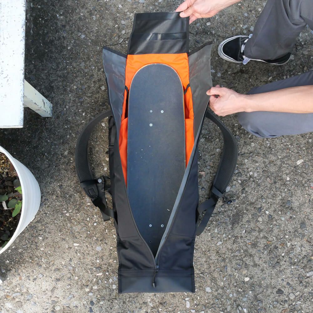 スケートボード収納可能 VAGA BACKPACK バガ バッグ バックパック リュック WEDGE 3G BLACK スケートボード スケボー　14