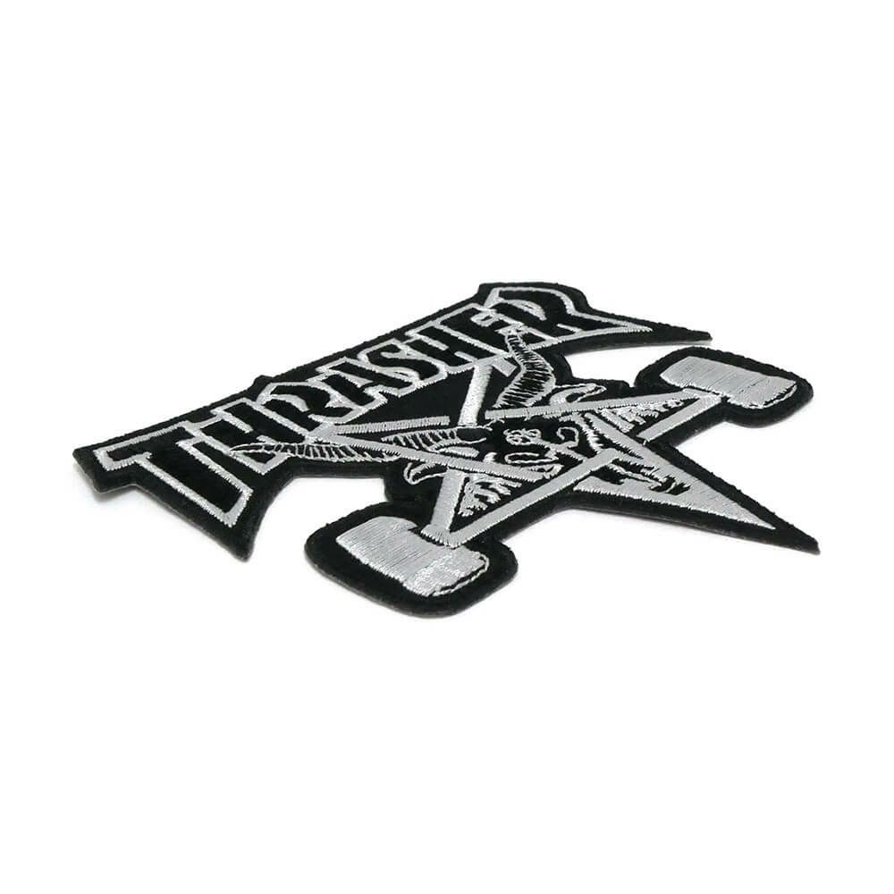 THRASHER PATCH スラッシャー ワッペン SK8GOAT BLACK/GREY（US企画） スケートボード スケボー　2