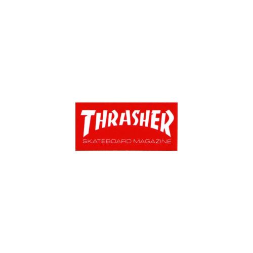 THRASHER STICKER スラッシャー ステッカー SKATE MAG MINI RED（US企画） スケートボード スケボー