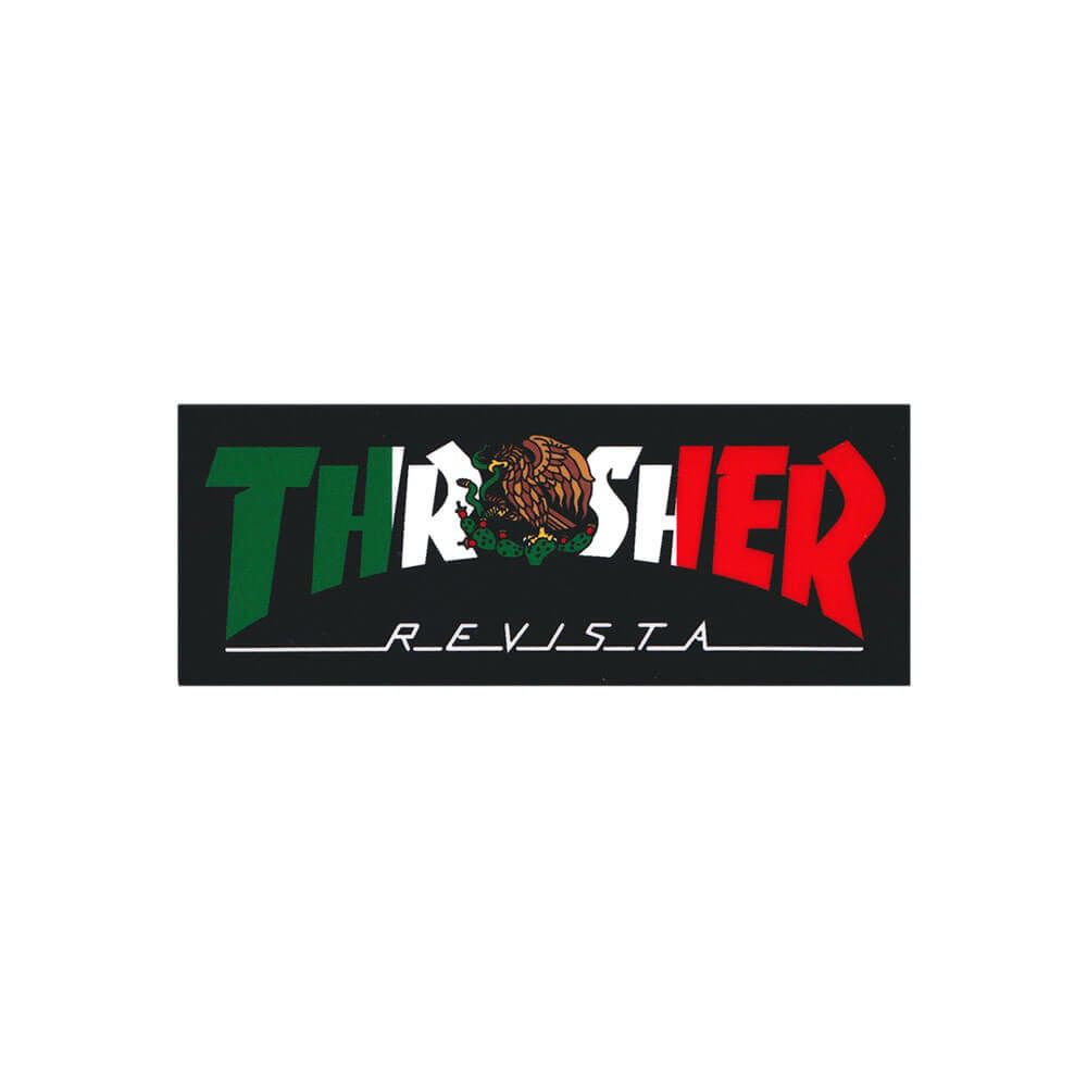 THRASHER STICKER スラッシャー ステッカー MEXICO REVISTA BLACK（US企画） スケートボード スケボー
