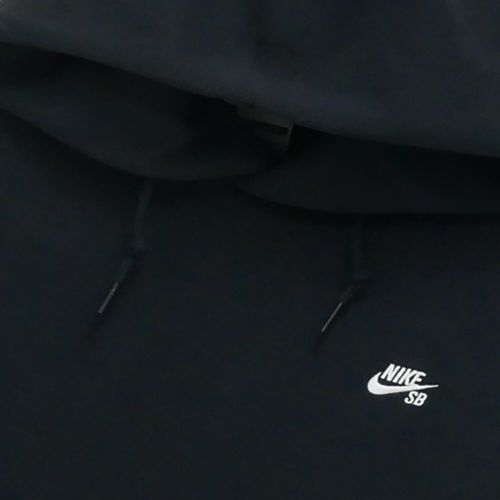NIKE SB HOOD ナイキSB パーカー ESSENTIAL FLEECE PULLOVER BLACK/WHITE スケートボード スケボー 1