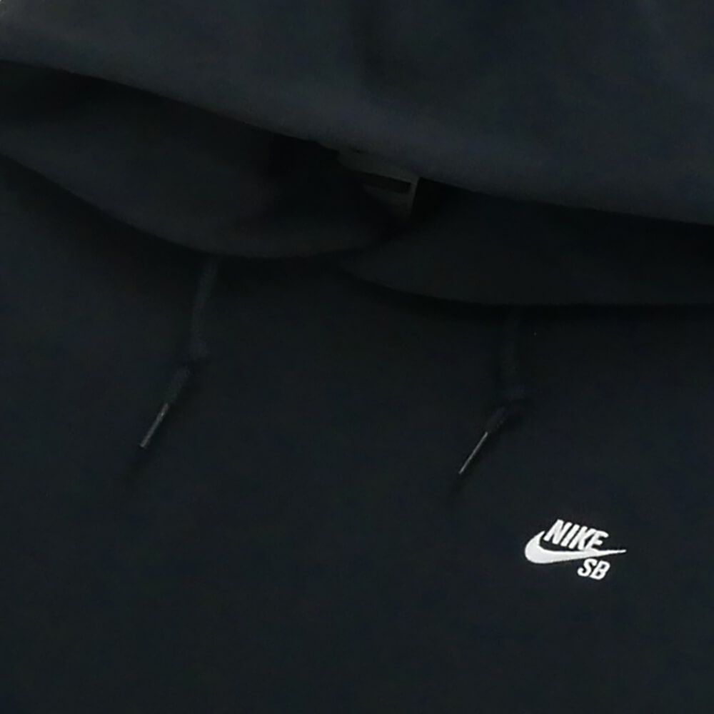 NIKE SB HOOD ナイキSB パーカー ESSENTIAL FLEECE PULLOVER BLACK/WHITE スケートボード スケボー 1
