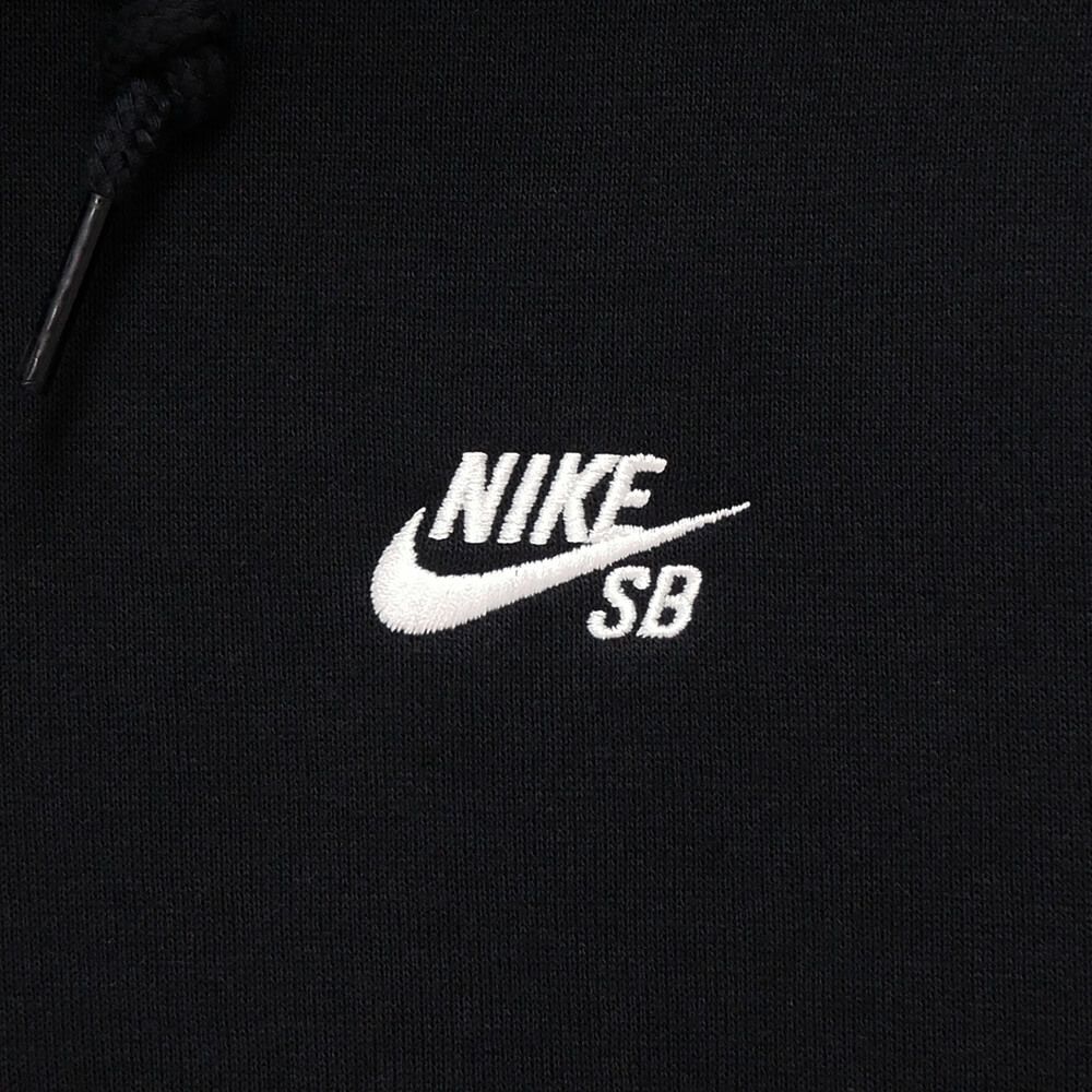 NIKE SB HOOD ナイキSB パーカー ESSENTIAL FLEECE PULLOVER BLACK/WHITE スケートボード スケボー 2