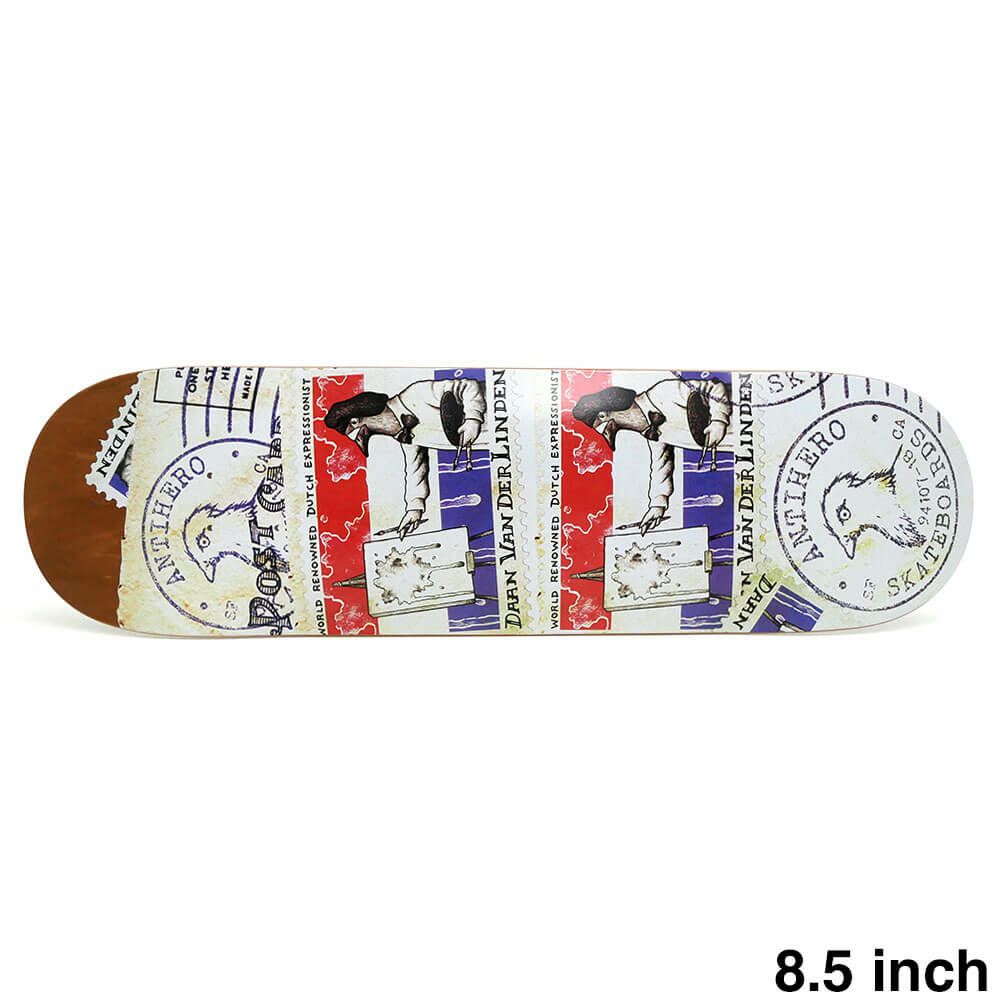 ANTIHERO DECK アンチヒーロー デッキ DAAN VAN DER LINDEN POSTALBROWN STAIN 8.5 スケートボード スケボー 1
