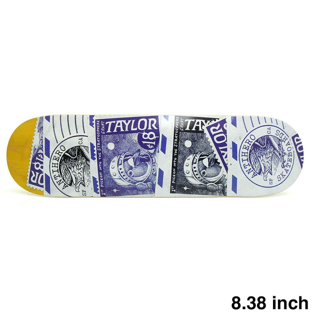ANTIHERO DECK アンチヒーロー デッキ GRANT TAYLOR POSTAL YELLOW STAIN 8.38 スケートボード スケボー 1
