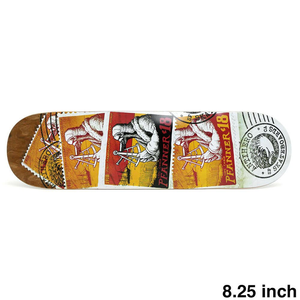 ANTIHERO DECK アンチヒーロー デッキ CHRIS PFANNER POSTAL BROWN STAIN 8.25 スケートボード スケボー 1