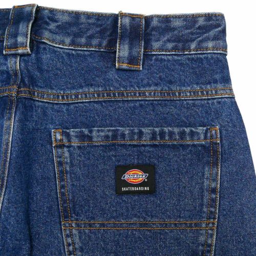 DICKIES SKATEBOARDING JEANS ディッキーズ スケートボーディング パンツ ジーンズ MIKE ANDERSON LOOSE FIT JEANS STONEWASH INDIGO スケートボード スケボー 4