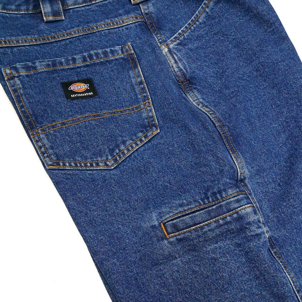 DICKIES SKATEBOARDING JEANS ディッキーズ スケートボーディング パンツ ジーンズ MIKE ANDERSON LOOSE FIT JEANS STONEWASH INDIGO スケートボード スケボー 5
