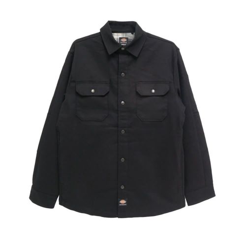 DICKIES SKATEBOARDING JACKET ディッキーズ スケートボーディング ジャケット MIKE ANDERSON LINED SHIRT BLACK スケートボード スケボー 