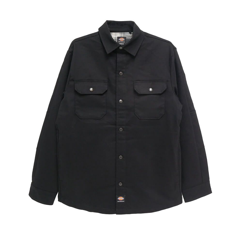 DICKIES SKATEBOARDING JACKET ディッキーズ スケートボーディング ジャケット MIKE ANDERSON LINED SHIRT BLACK スケートボード スケボー 
