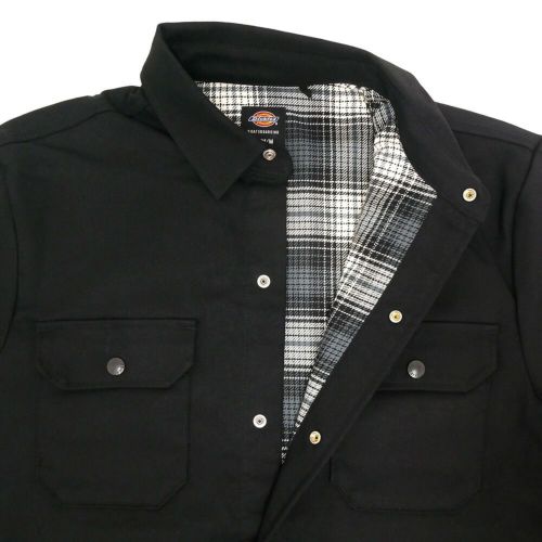 DICKIES SKATEBOARDING JACKET ディッキーズ スケートボーディング ジャケット MIKE ANDERSON LINED SHIRT BLACK スケートボード スケボー 1