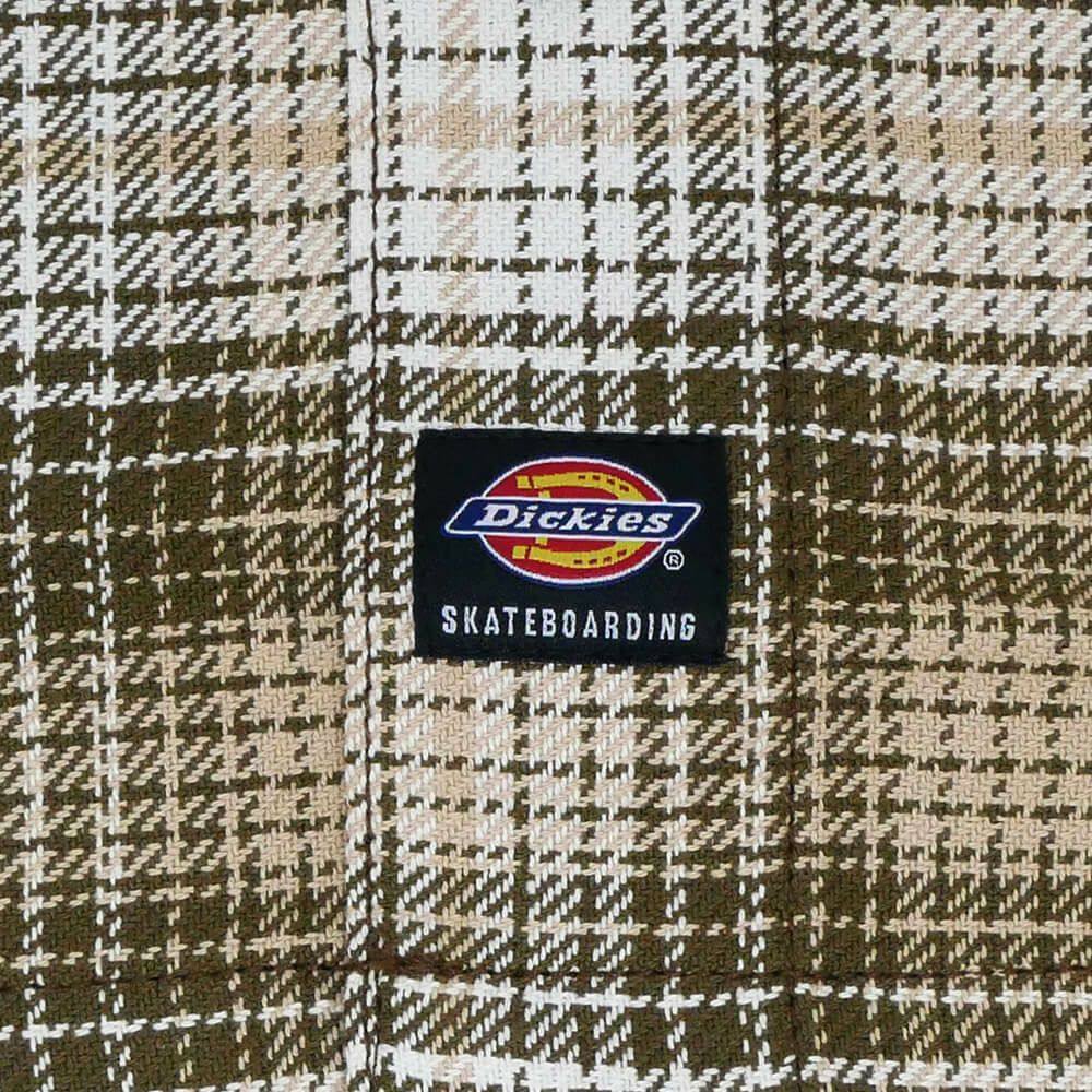 DICKIES SKATEBOARDING SHORT SLEEVE SHIRTS ディッキーズ スケートボーディング 半袖シャツ MIKE ANDERSON WORK SHIRT DARK OLIVE スケートボード スケボー 3